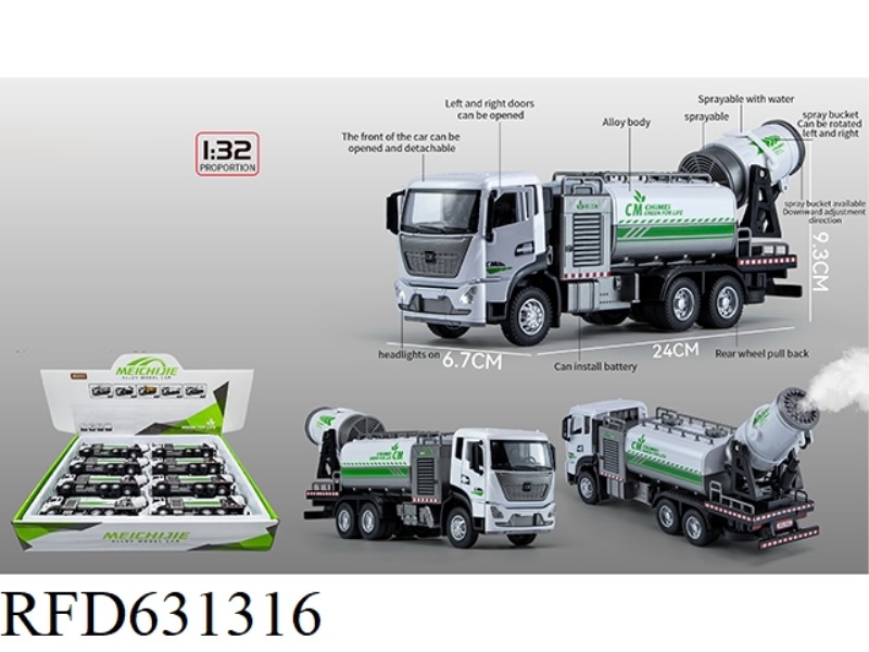 1:32 CITY DUST REMOVAL ANTI-HAZE VEHICLE 8PCS