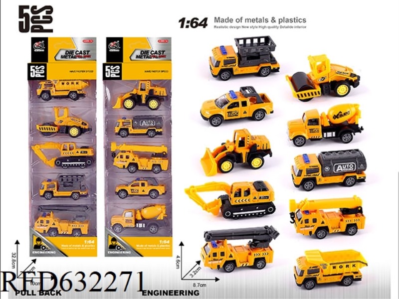 1:64 BOILBACK ALLOY CAR (5 ONLY) ENGINEERING SERIES 10 MIXED
