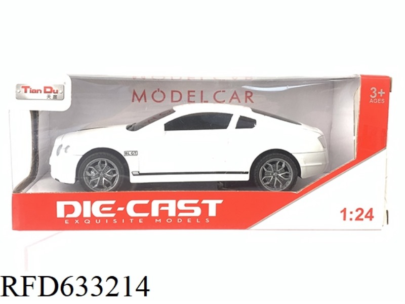 1:24 SIMULATION PULL BACK BENTLEY ALLOY CAR