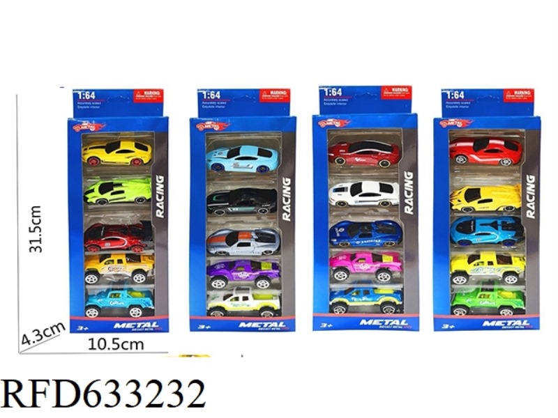 1:64 SLIDING ALLOY CAR
