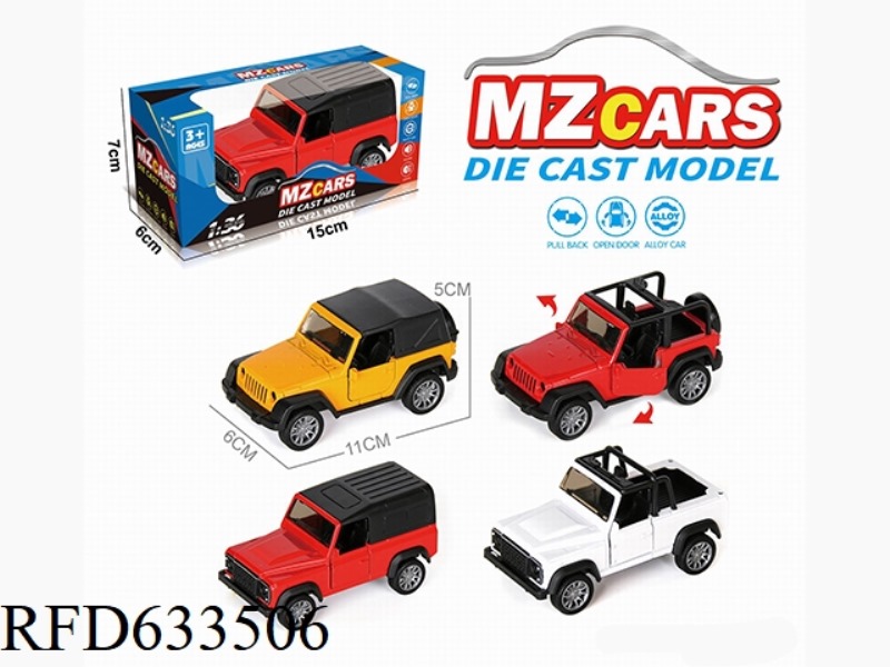 1:36 ALLOY MODEL OFF-ROAD DOOR PULL-BACK CAR