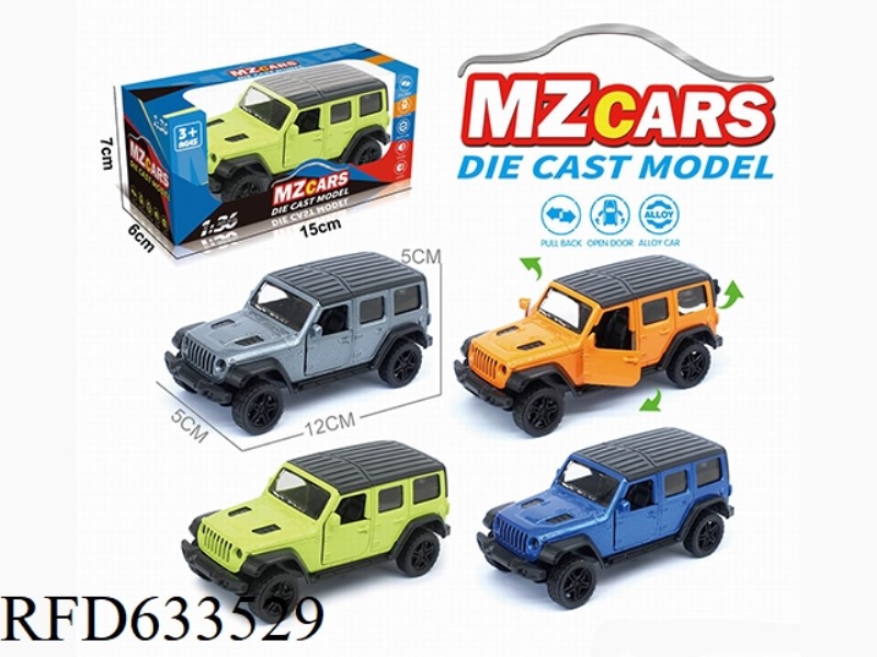 1/36 ALLOY MODEL 3 OPEN DOOR PULL-BACK SUV