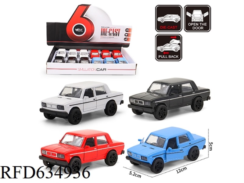 ALLOY PULL-BACK LADA SEDAN