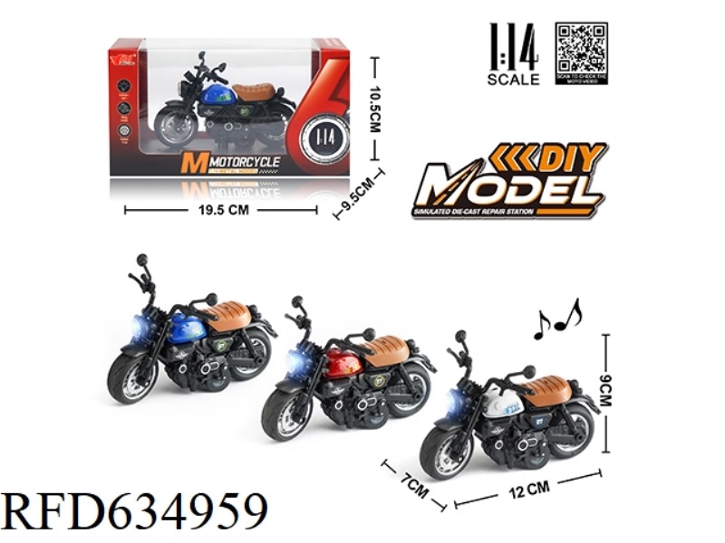 1:14 ALLOY PULL-BACK HONDA LITTLE MONKEY MOTORCYCLE