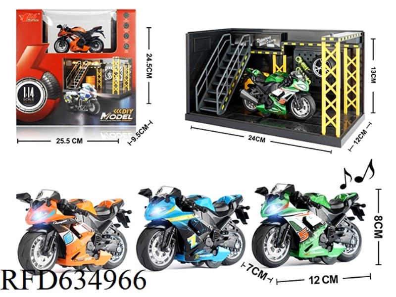 1:14 ALLOY BOOMERANG RACER WITH LIGHTS AND MUSIC