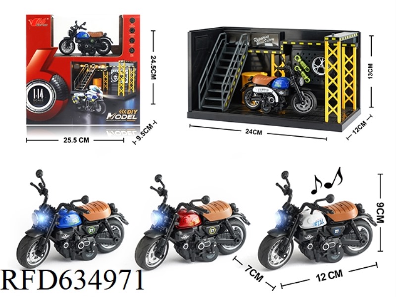 1:14 ALLOY PULL-BACK HONDA LITTLE MONKEY MOTORCYCLE