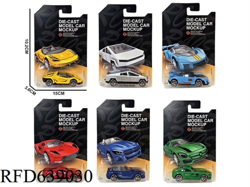 1:64 SLIDING ALLOY CAR 6 MODELS