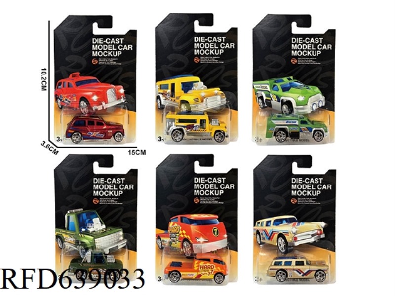1:64 SLIDING ALLOY CLASSIC CAR