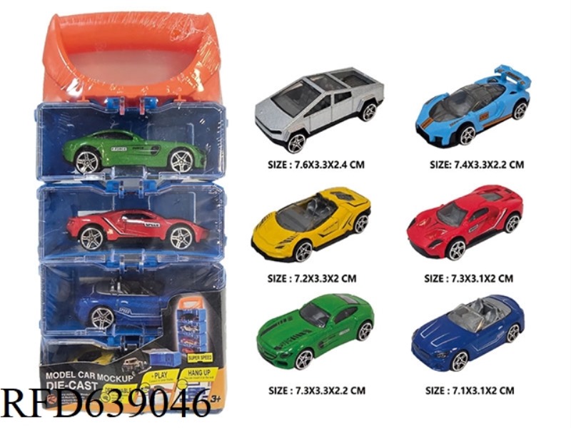 SLIDING ALLOY CAR DIY 4PCS