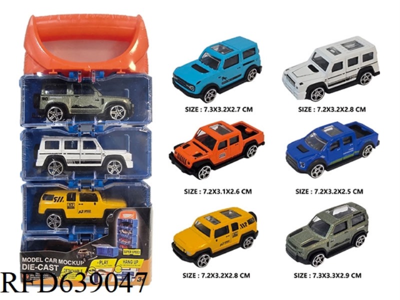 SLIDING ALLOY CAR DIY 4PCS
