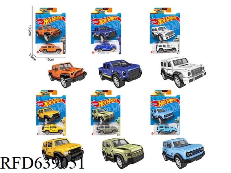 1:64 HOT WHEELS 6 ALLOY CARS