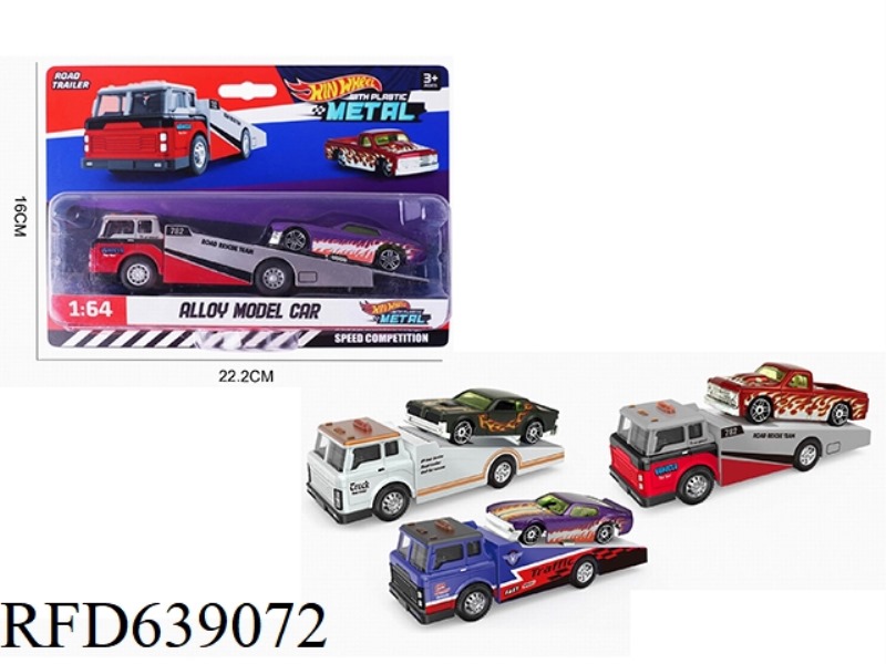 HOT WHEELS ALLOY TRACTOR-TRAILER