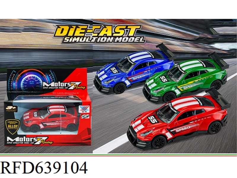 1:36GTR RACING ALLOY PULL-BACK MODEL