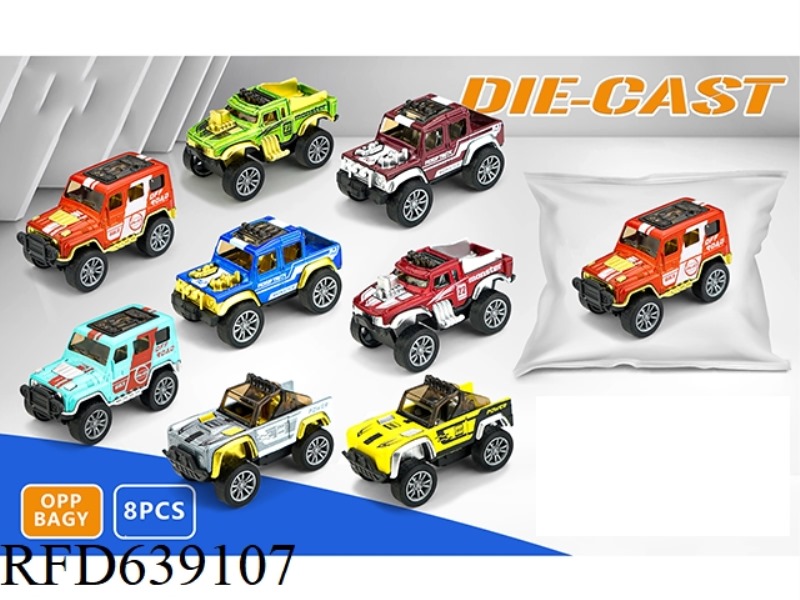 1:64 ALLOY OFF-ROAD VEHICLE PULL BACK PAD PRINTING