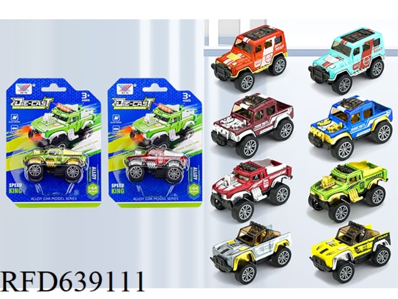 1:64 ALLOY OFF-ROAD VEHICLE PULL BACK