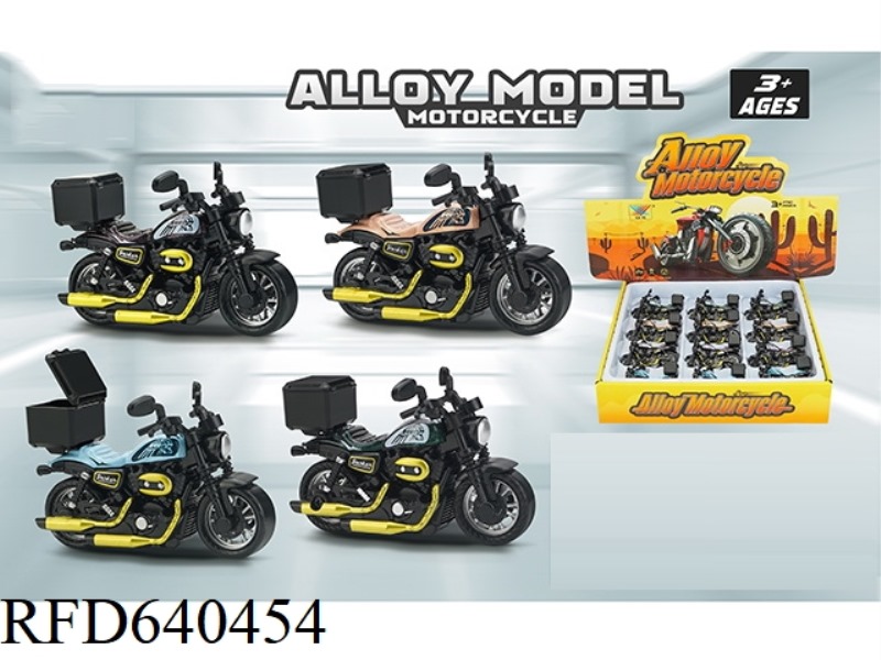 1:36 BOILBACK ALLOY MOTORCYCLE (12 PIECES)