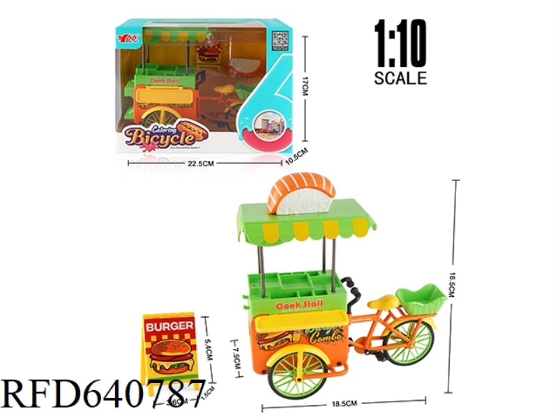 1: 10 ALLOY FAST FOOD BICYCLE (SUSHI)