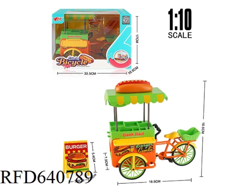 1: 10 ALLOY FAST FOOD BICYCLE (HOT DOG)