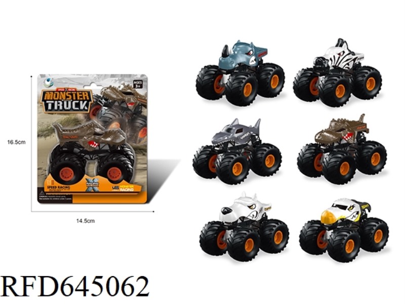 BIGFOOT ANIMAL ALLOY CAR (SINGLE PACK)