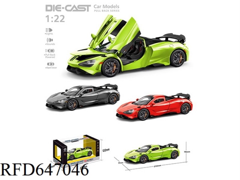 1:22 MCLAREN WARRIOR ALLOY CAR