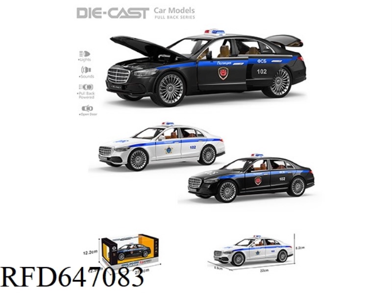 RUSSIAN POLICE CAR 1:22 MERCEDES S600