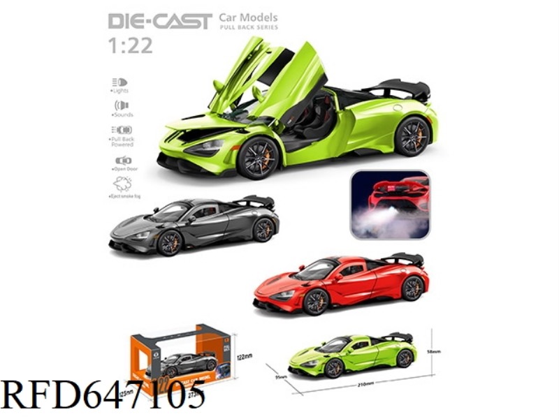 1:22 SPRAY MCLAREN WARRIOR ALLOY CAR