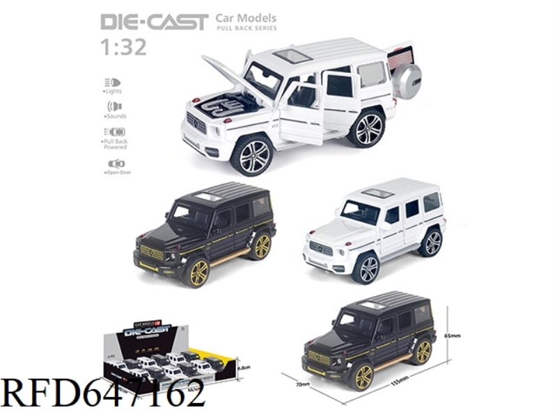1:32 PULL BACK MERCEDES-BENZ G ALLOY CAR 12PCS