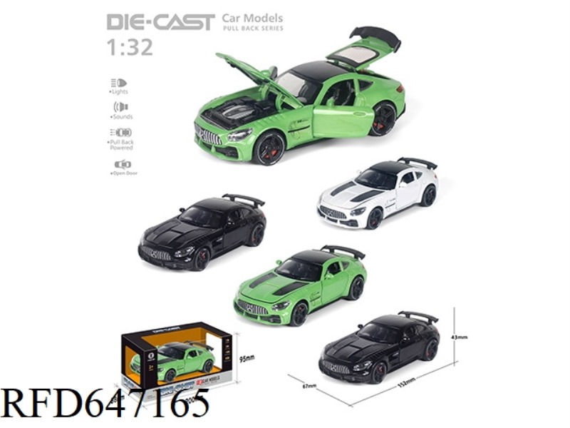 1:32 WARRIOR MERCEDES-BENZ AMG ALLOY CAR