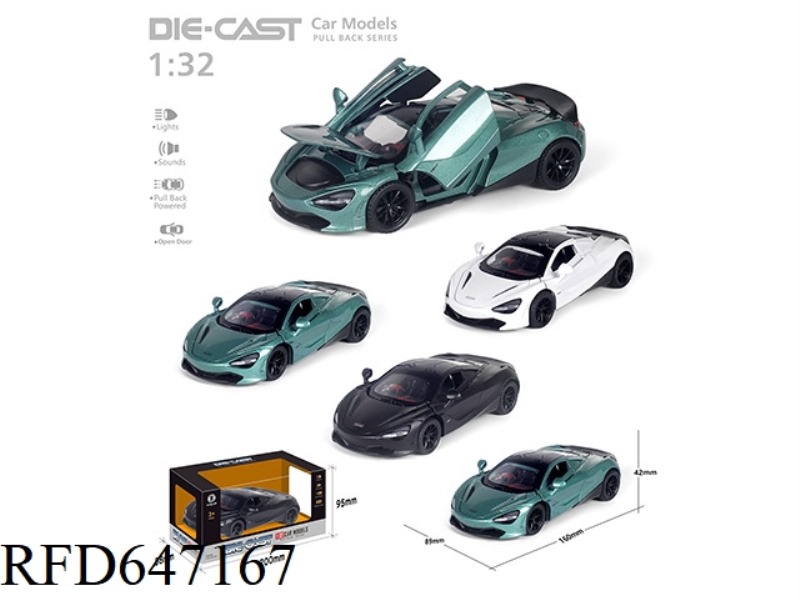 1:32 WARRIOR MCLAREN 720 ALLOY CAR