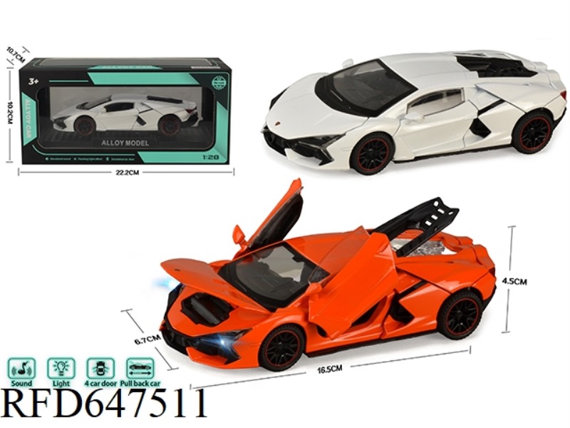 1:28 LAMBORGHINI BULL ALLOY MODEL