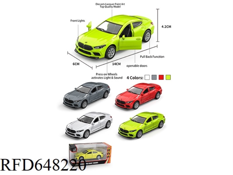 1:32 BMW M8 (TWO DOORS OPEN)