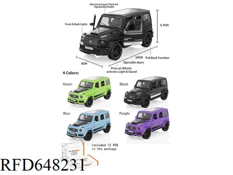 1:32 BABOS G800 (TWO DOORS) 12PCS