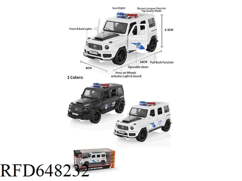 1:32 BABOS G800 POLICE CAR (TWO DOORS OPEN)