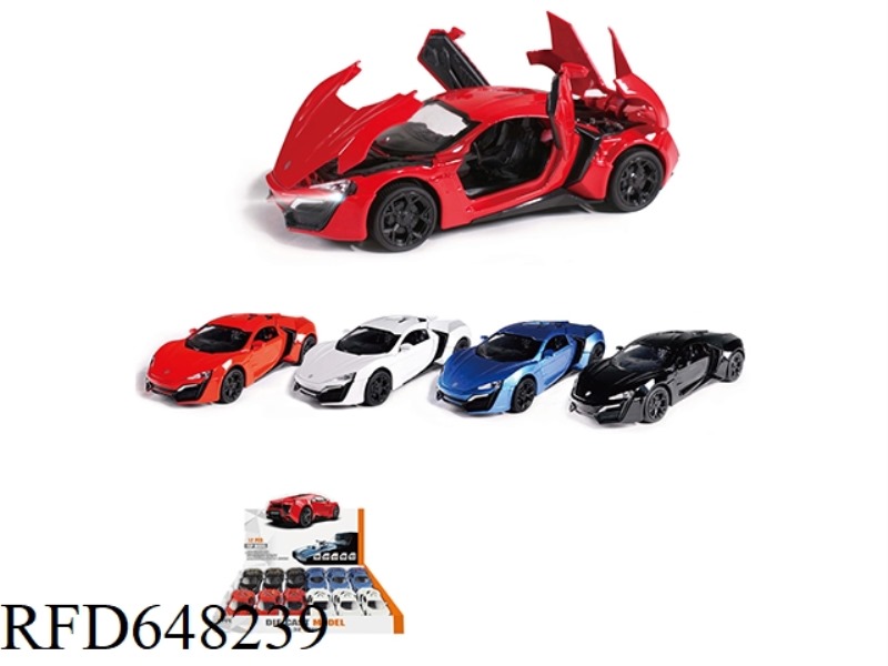 1:32 SPEED 7 SERIES-－LYKAN DUBAI SPORTS CAR 12PCS