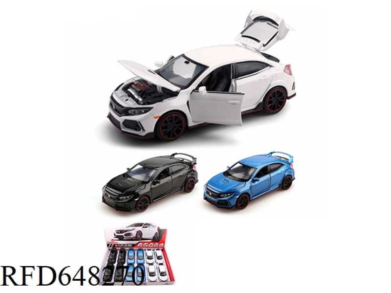 1:32 GENUINE AUTHORIZATION HONDA CIVIC TYPE R12PCS