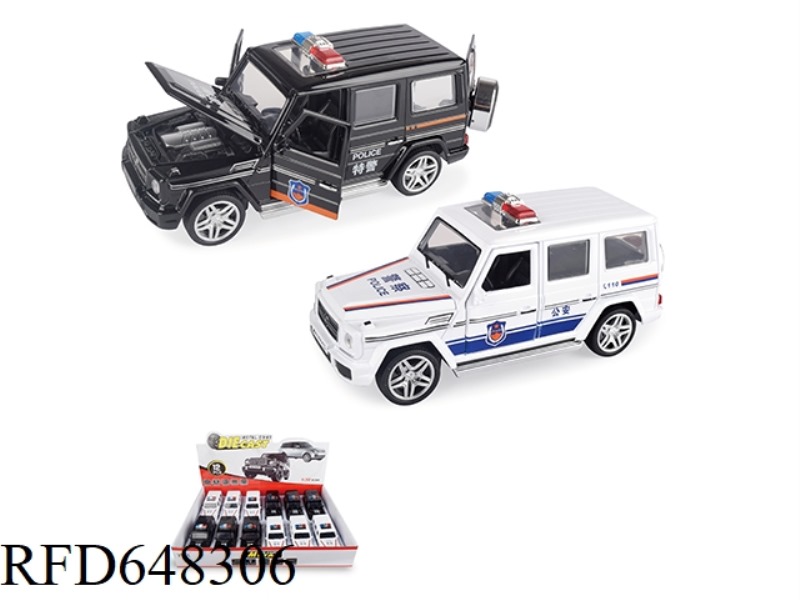 1:32 MERCEDES G65 POLICE CAR EDITION 12PCS