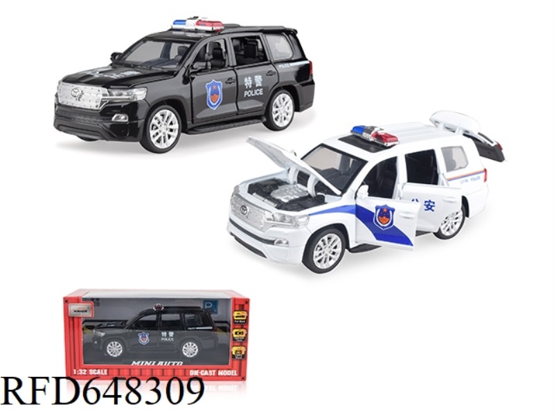 1:32 GENUINE AUTHORIZED TOYOTA LAND CRUISER POLICE CAR