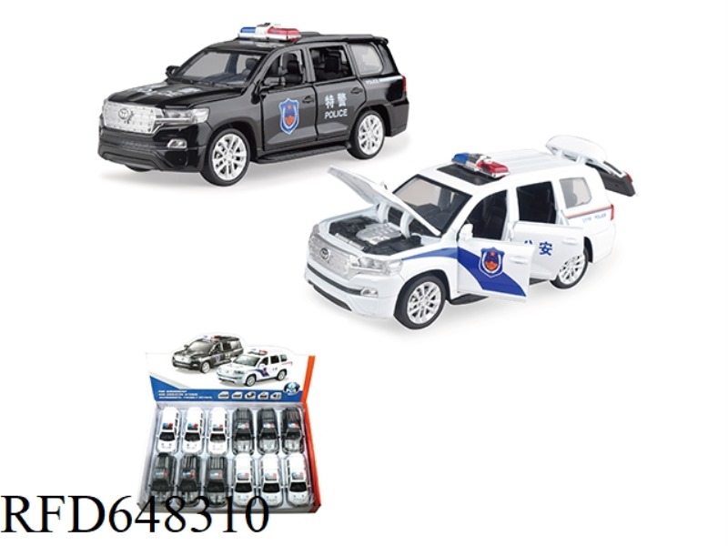 1:32 GENUINE AUTHORIZED TOYOTA LAND CRUISER POLICE CAR 12PCS