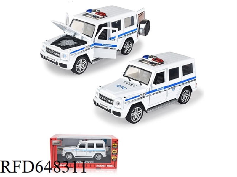 1:32 MERCEDES G65 RUSSIAN ALLOY POLICE CAR