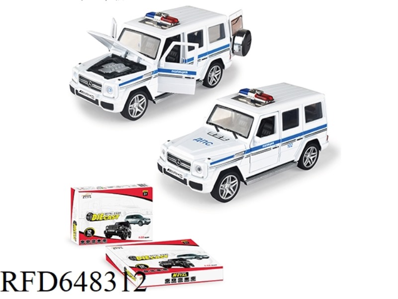 1:32 MERCEDES G65 RUSSIAN ALLOY POLICE CAR 12PCS