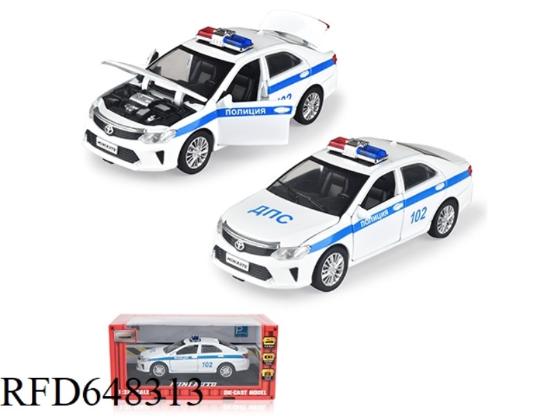 1:32 TOYOTA CAMRY RUSSIAN ALLOY POLICE CAR
