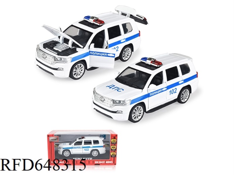 1:32 LAND CRUISER RUSSIAN ALLOY POLICE CAR