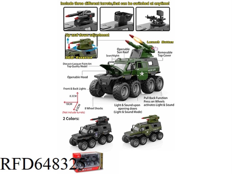 1:32 SHAMAN POLICE CAR-WEAPON SET EDITION