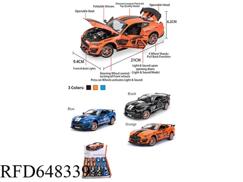 1:24 MUSTANG VIPER GT5008PCS