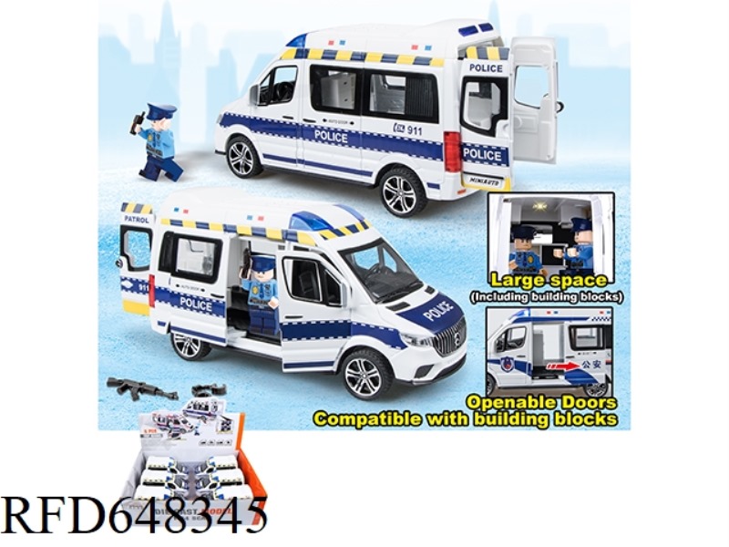 1:24 MERCEDES-BENZ POLICE CAR 6PCS