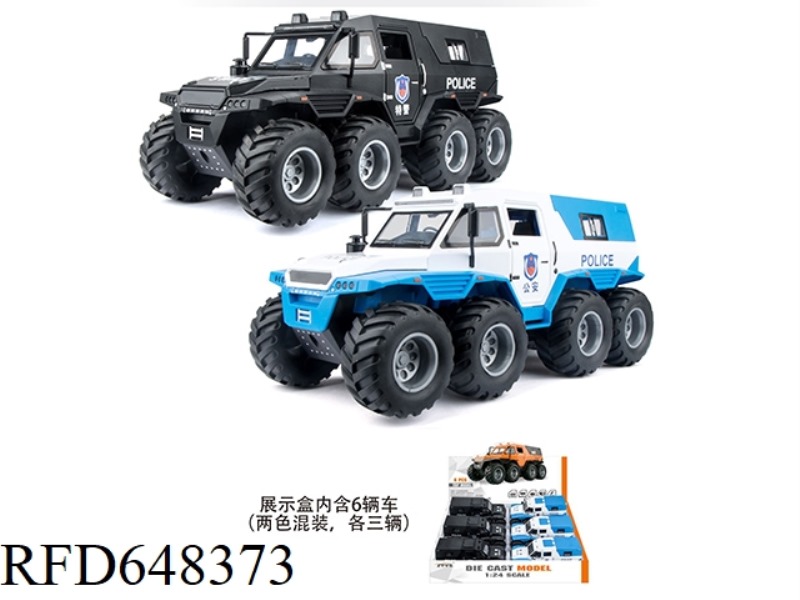 1:24 CONQUEROR-SHAMAN POLICE CAR 6PCS