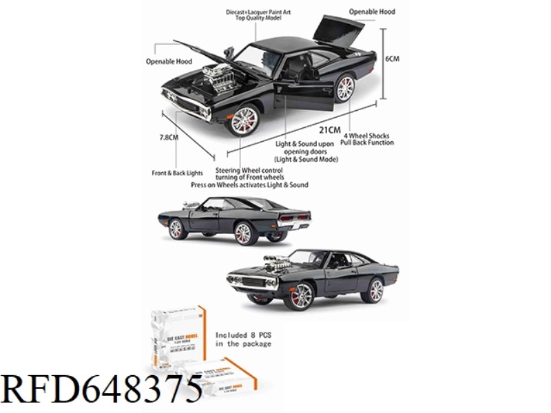 1:24 DODGE WARHORSE 8PCS