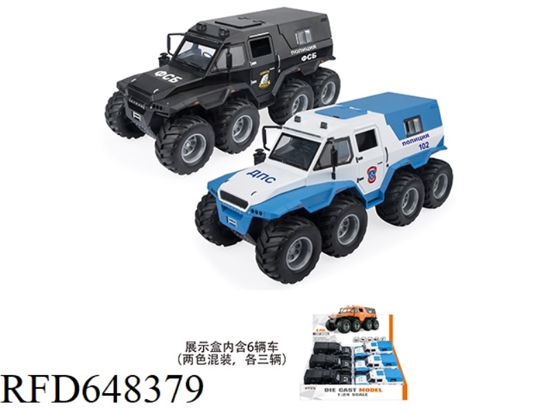 1:24 CONQUEROR-SHAMAN POLICE CAR 6PCS