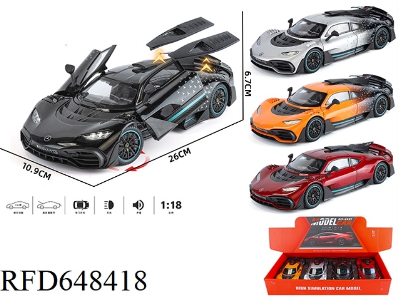 1: 18 MERCEDES-BENZ ONE STREETCAR EDITION ALLOY CAR 4PCS