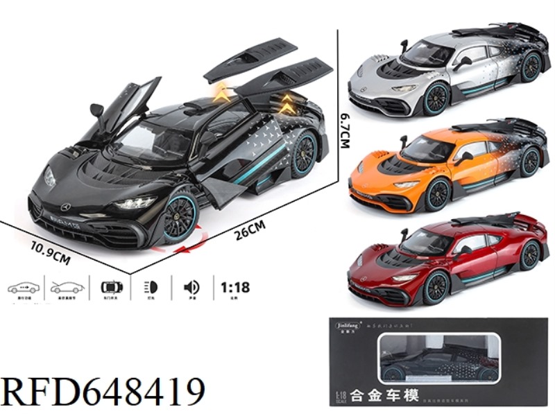 1: 18 MERCEDES-BENZ ONE STREETCAR EDITION ALLOY CAR